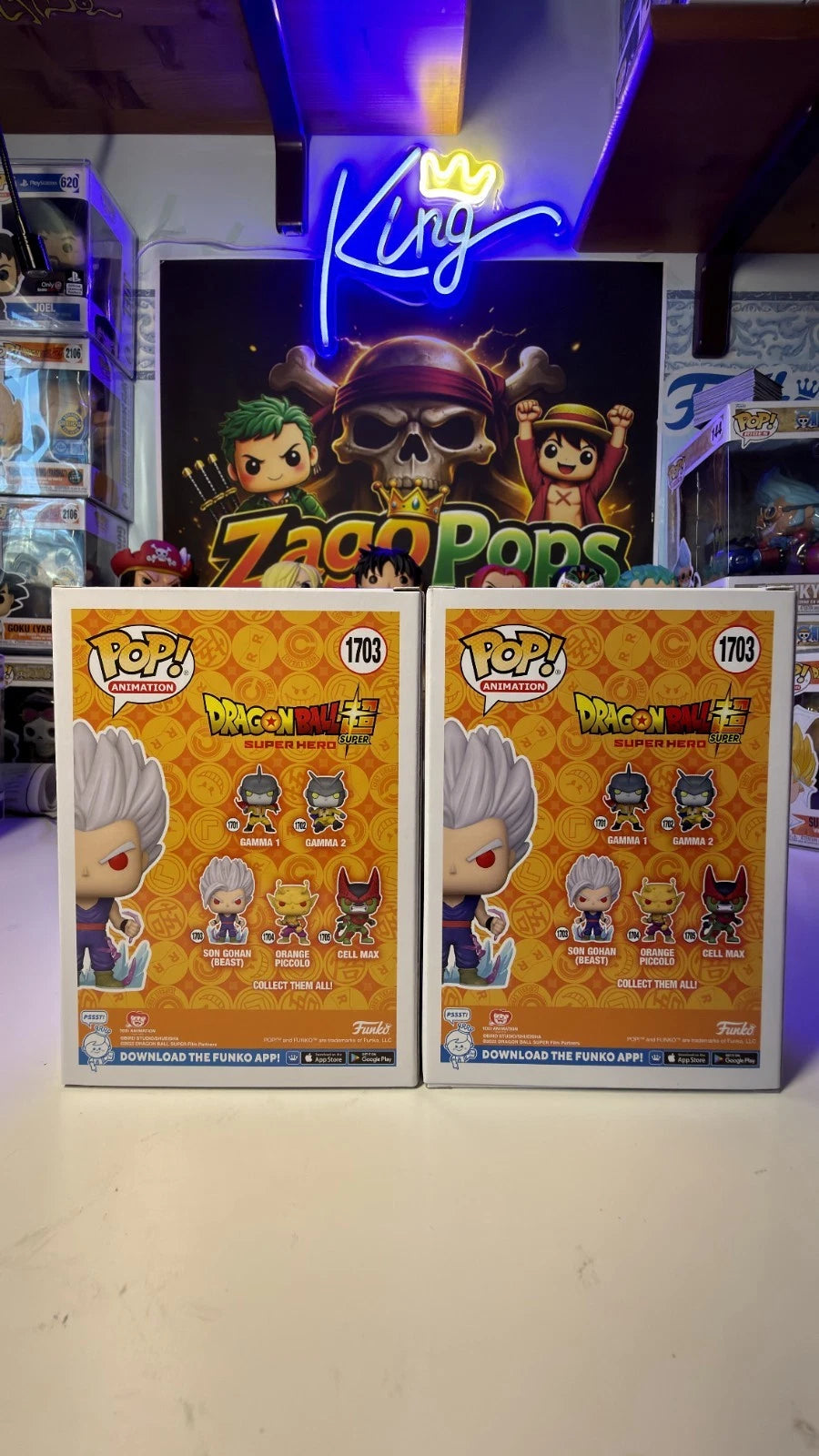 Funko Pop Bundle Son Gohan Beast 1703 Glow Chase Dragon Ball