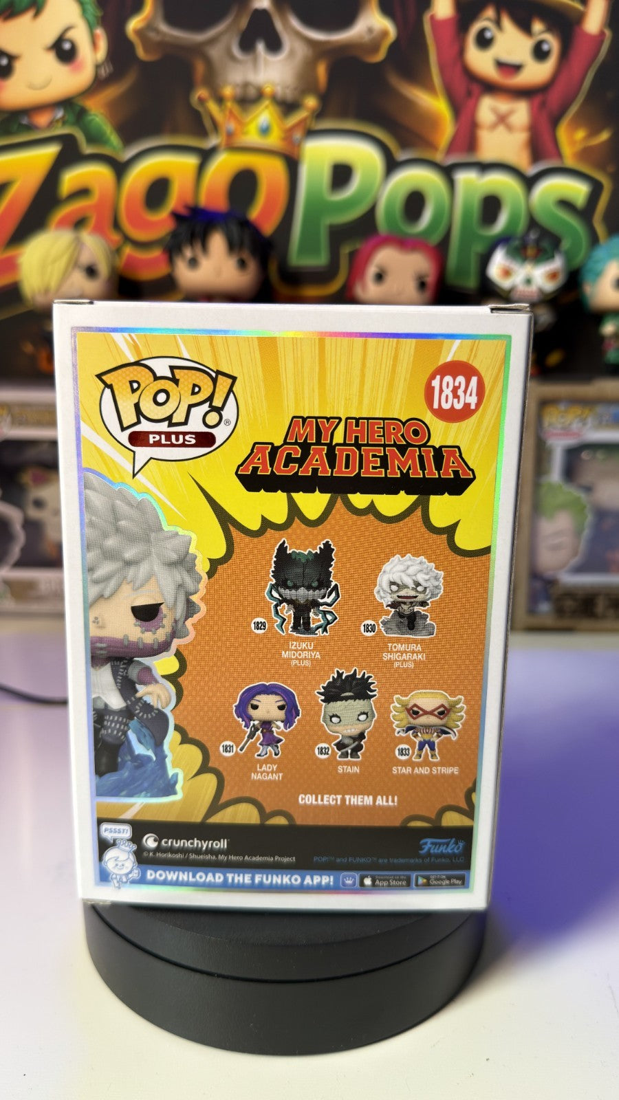 Funko Pop Dabi 1834 Glow Chase Specialty Series Exc. My Hero Academia