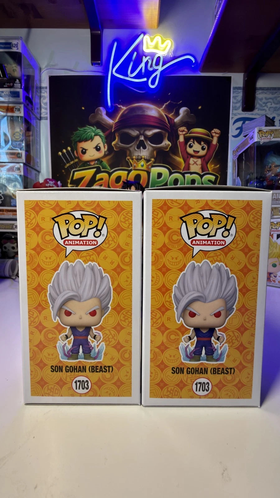 Funko Pop Bundle Son Gohan Beast 1703 Glow Chase Dragon Ball