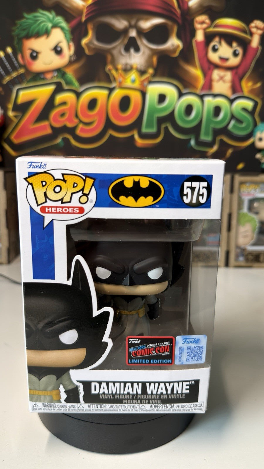 Funko Pop Damian Wayne 575 Comic Con New York 25 Batman