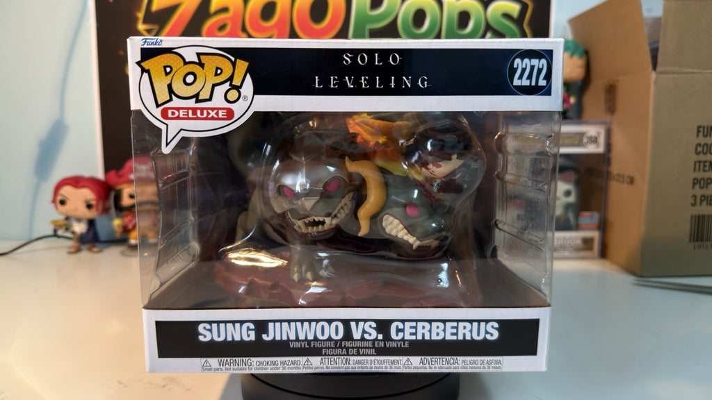 Funko Pop Jinwoo Vs Cerberus 2272 Solo Leveling