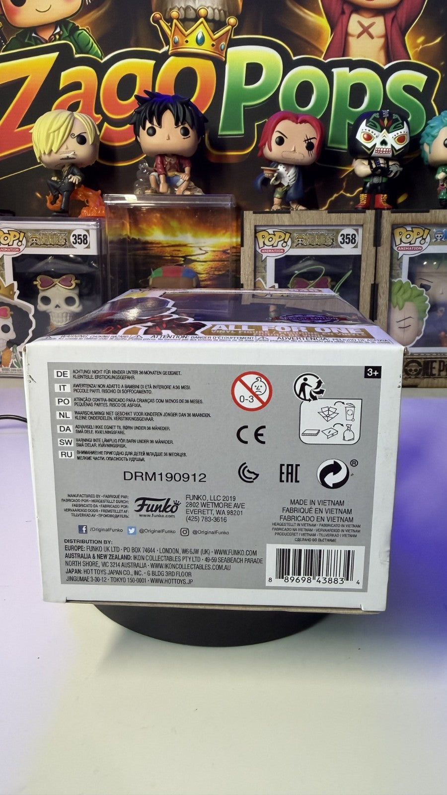 Funko Pop All For One 646 Special Edition My Hero Academia