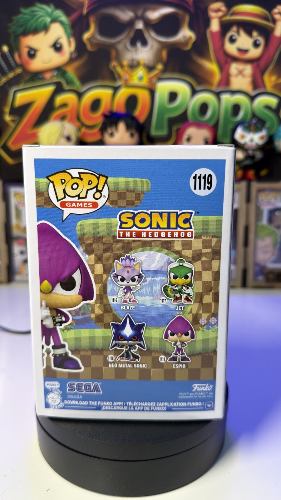 Funko Pop Espio 1119 Sonic