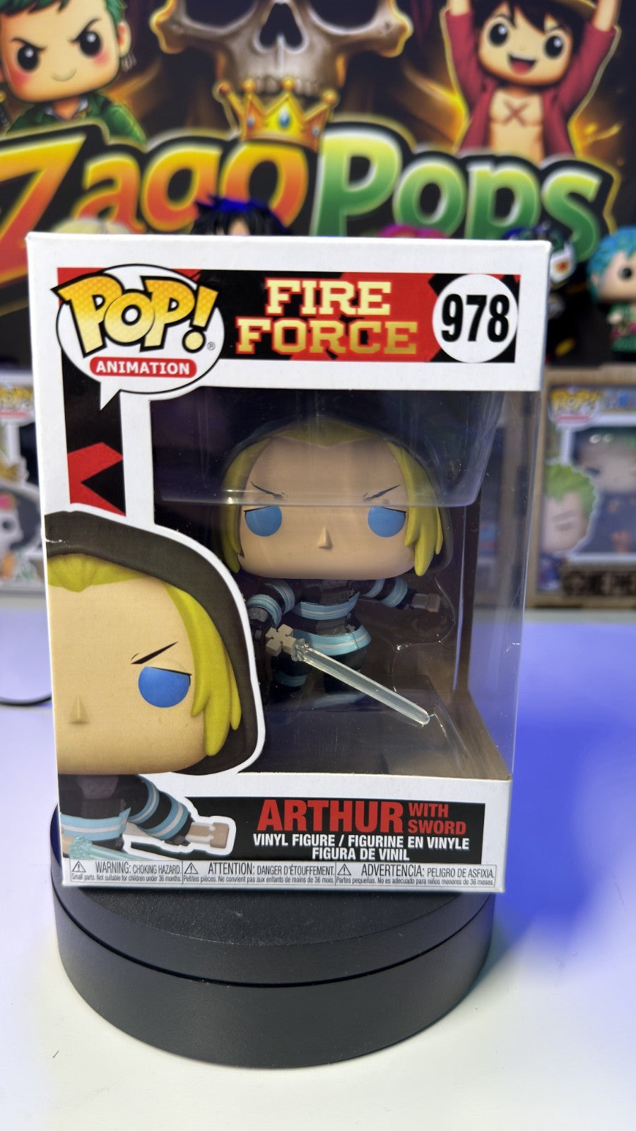 Funko Pop Arthur With Sword 978 Fire Force