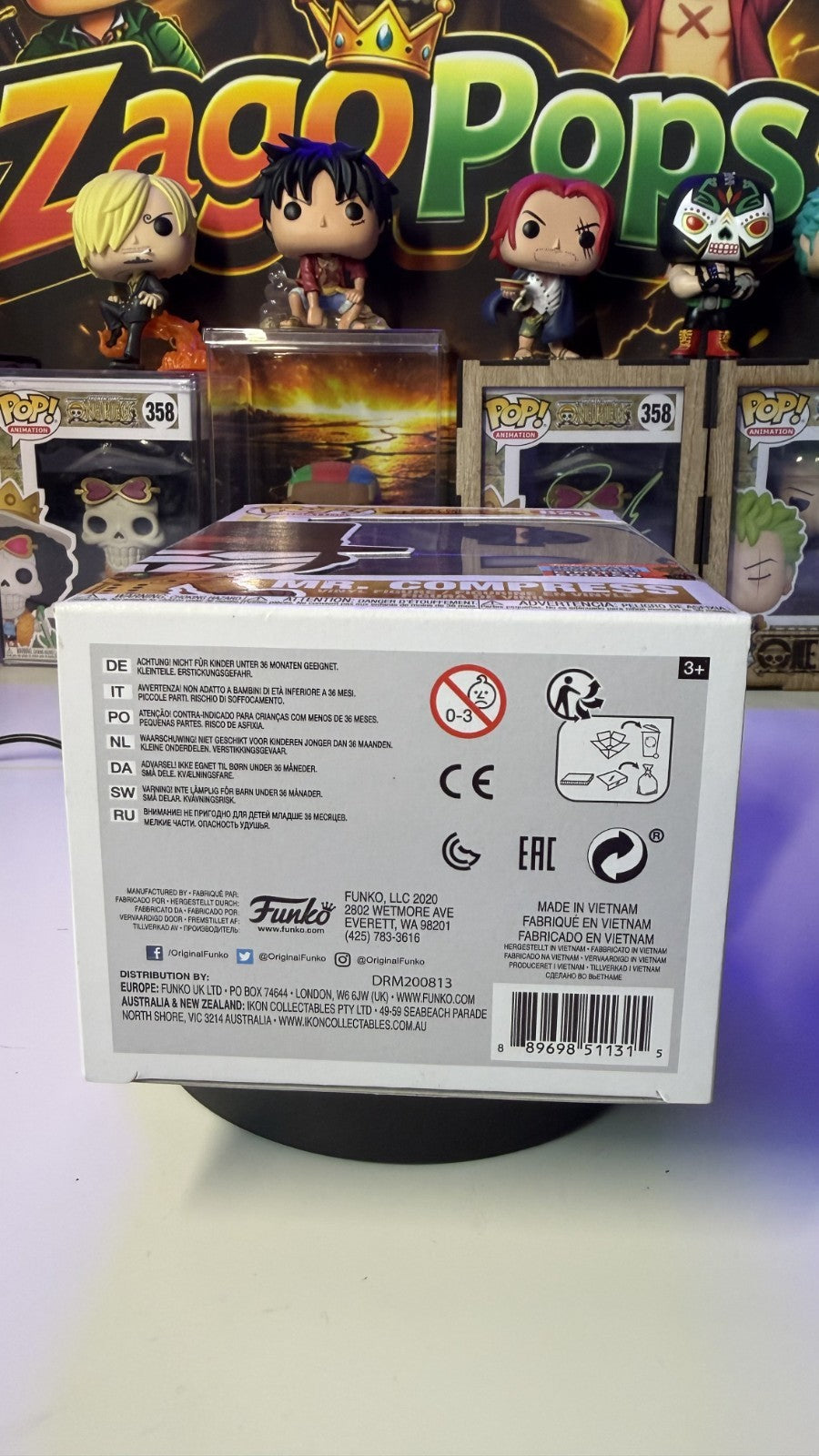 Funko Pop Mr Compress 820 Fall Convention 22 My Hero Academia
