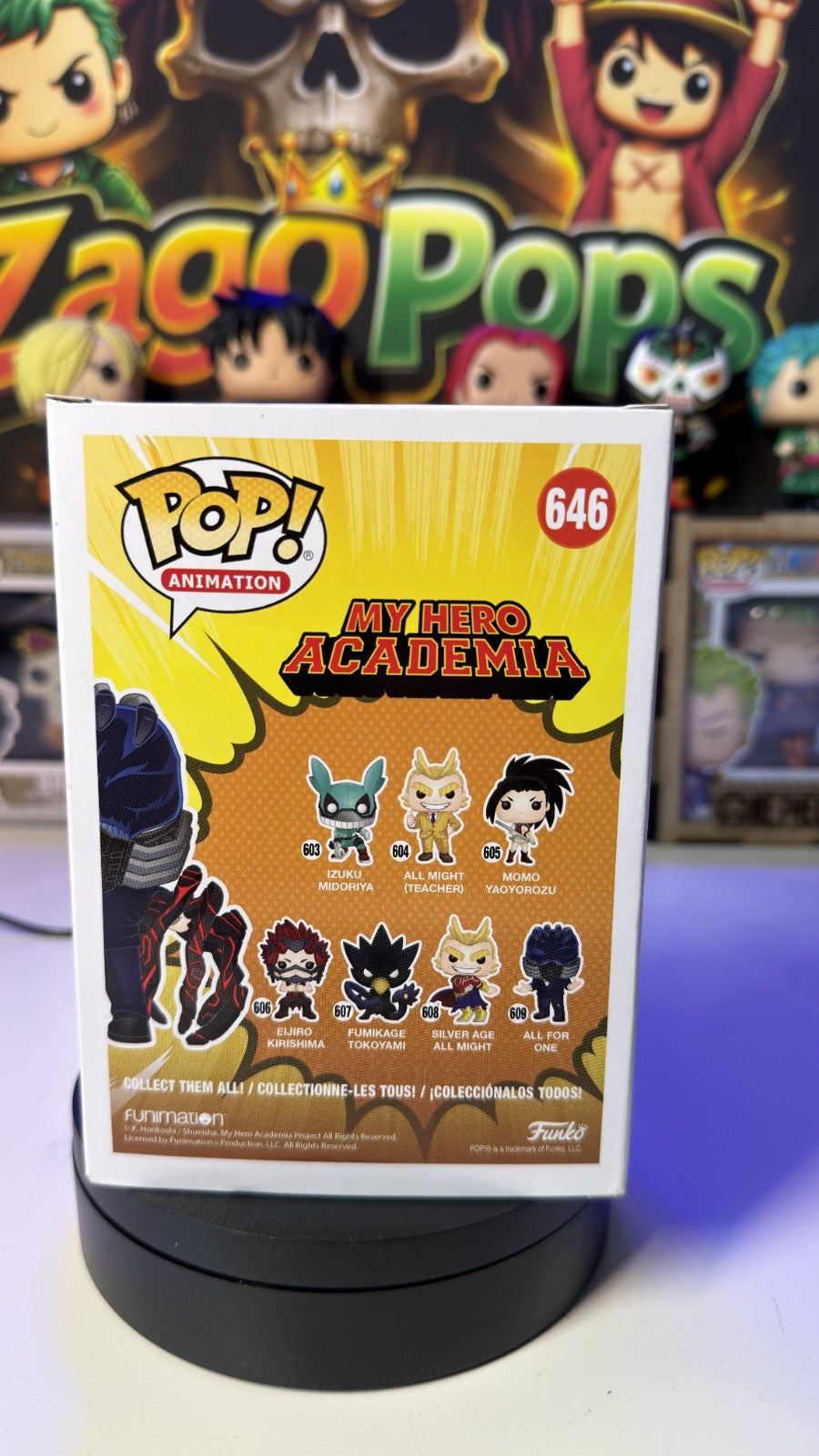 Funko Pop All For One 646 Special Edition My Hero Academia