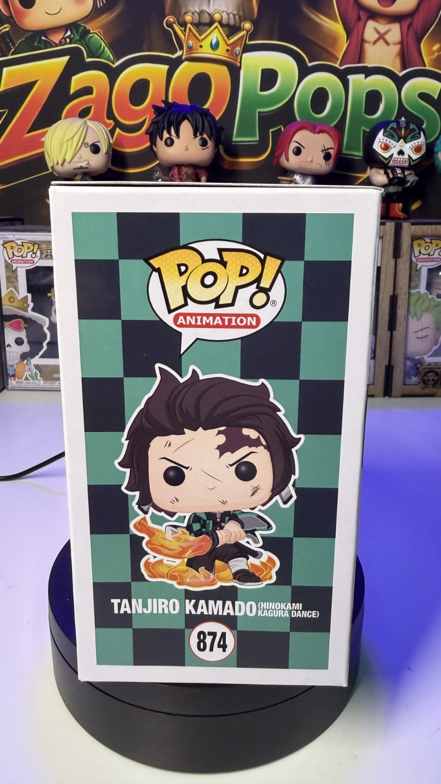 Funko Pop Tanjiro Kamado 874 Galactic Toys Exclusive Demon Slayer