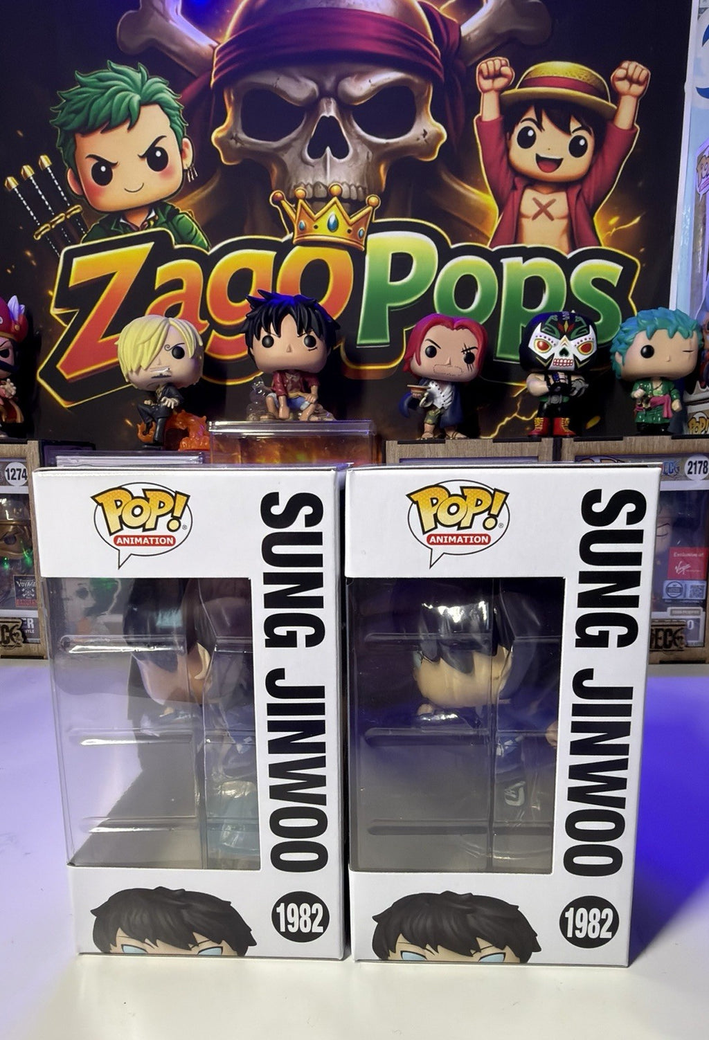 Funko Pop Bundle Sung Jinwoo 1982 Glow Chase Solo Leveling