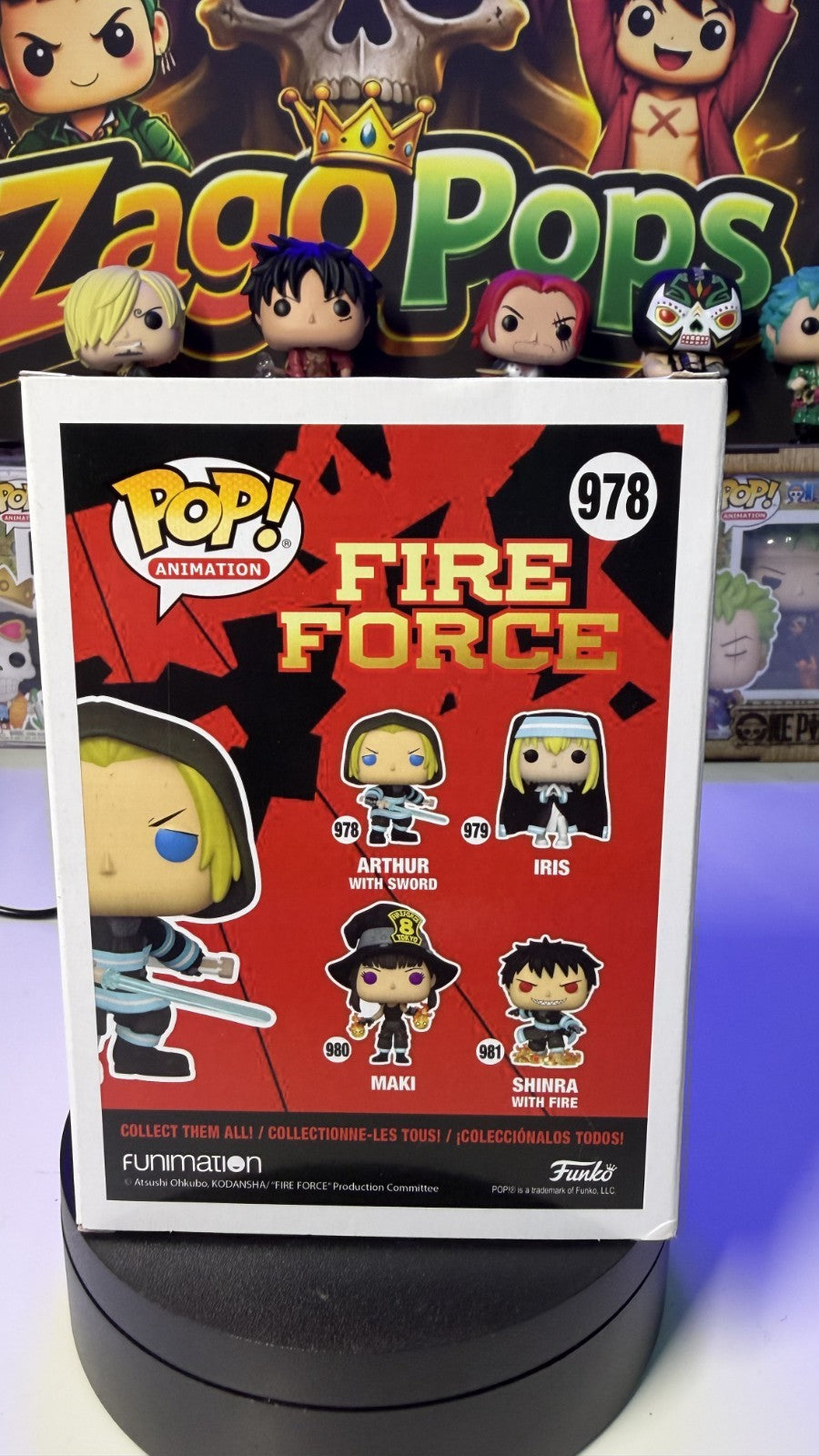 Funko Pop Arthur With Sword 978 Fire Force