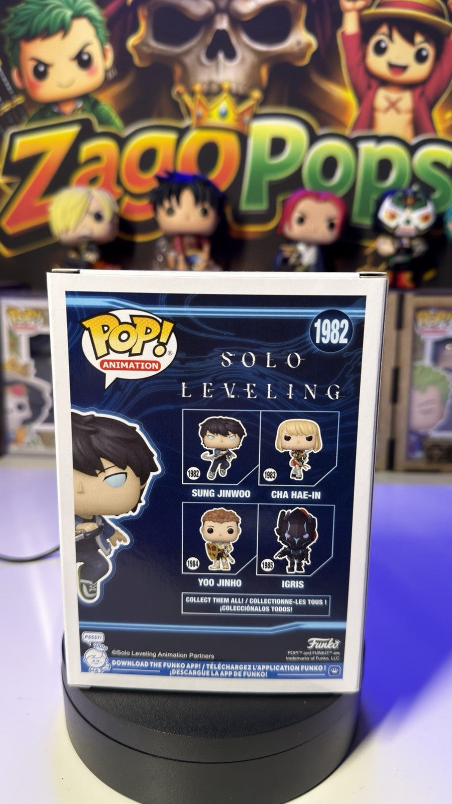 Funko Pop Sung Jinwoo 1982 Solo Leveling