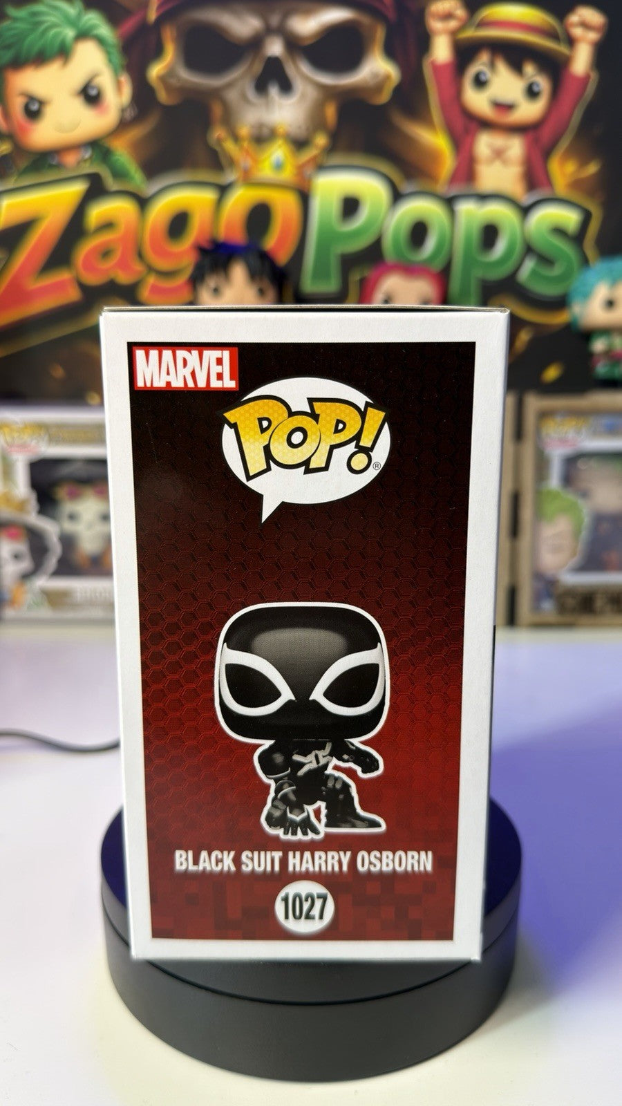 Funko Pop Black Suit Harry Osborn 1027 Spider Man
