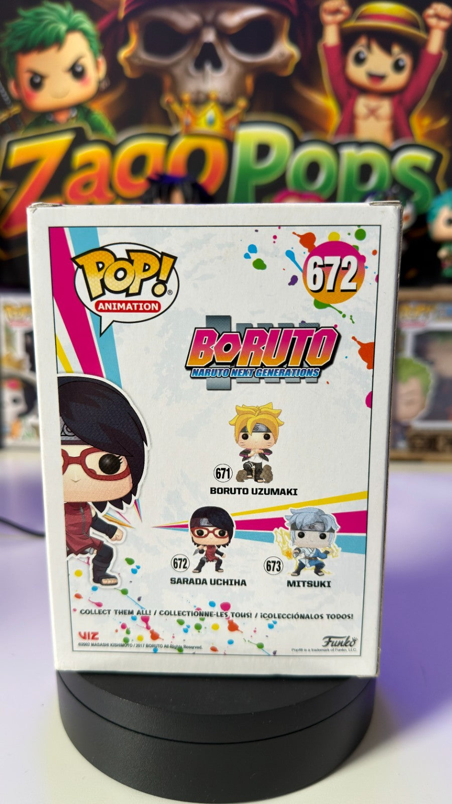 Funko Pop Sarada Uchiha 672 Boruto