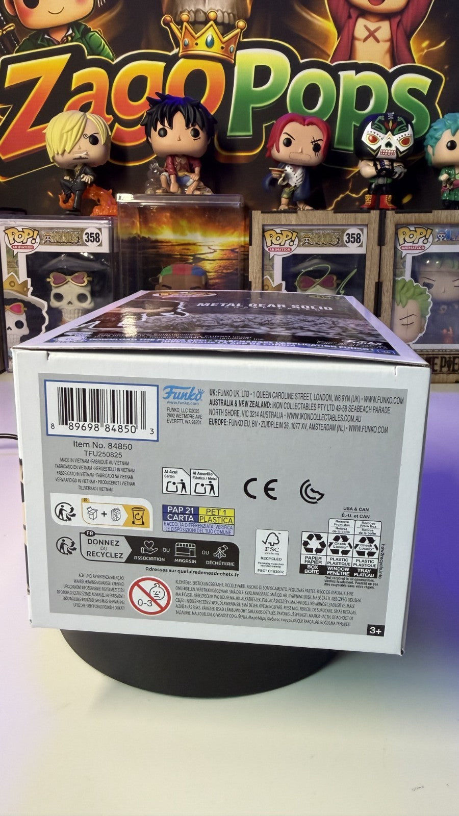 Funko Pop Naked Snake Big Boss 1159 Metal Gear Solid