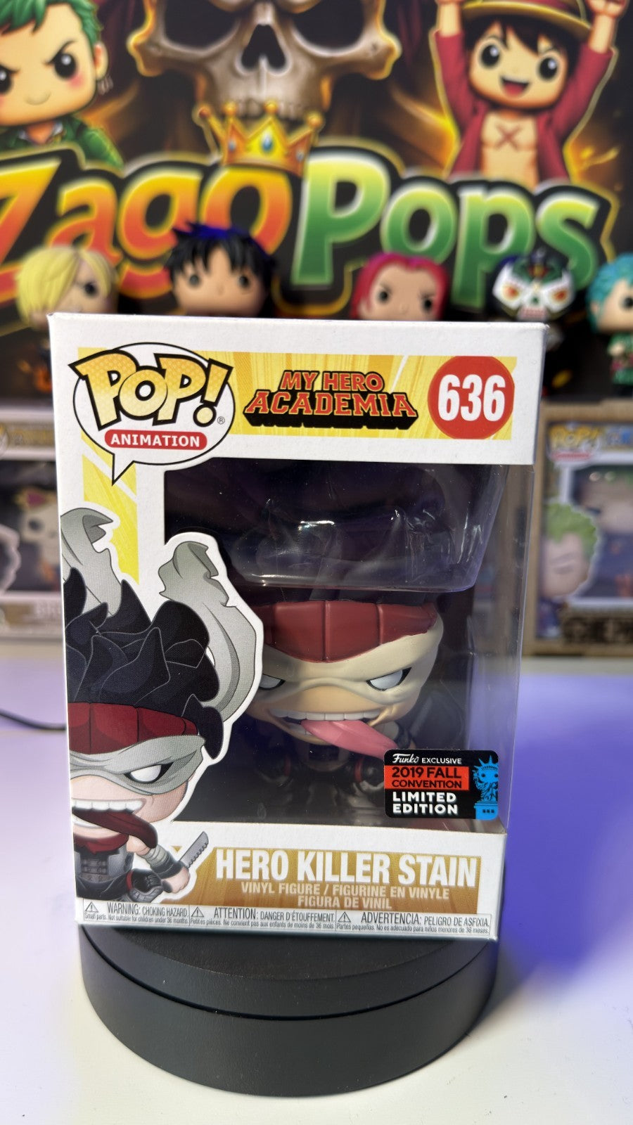 Funko Pop Hero Killer Stain 636 Fall Convention 26 My Hero Academia