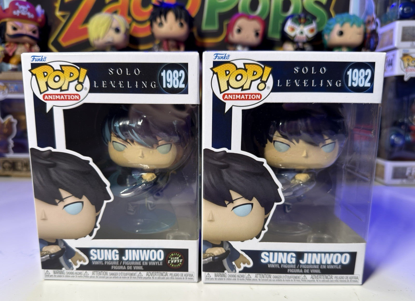Funko Pop Bundle Sung Jinwoo 1982 Glow Chase Solo Leveling