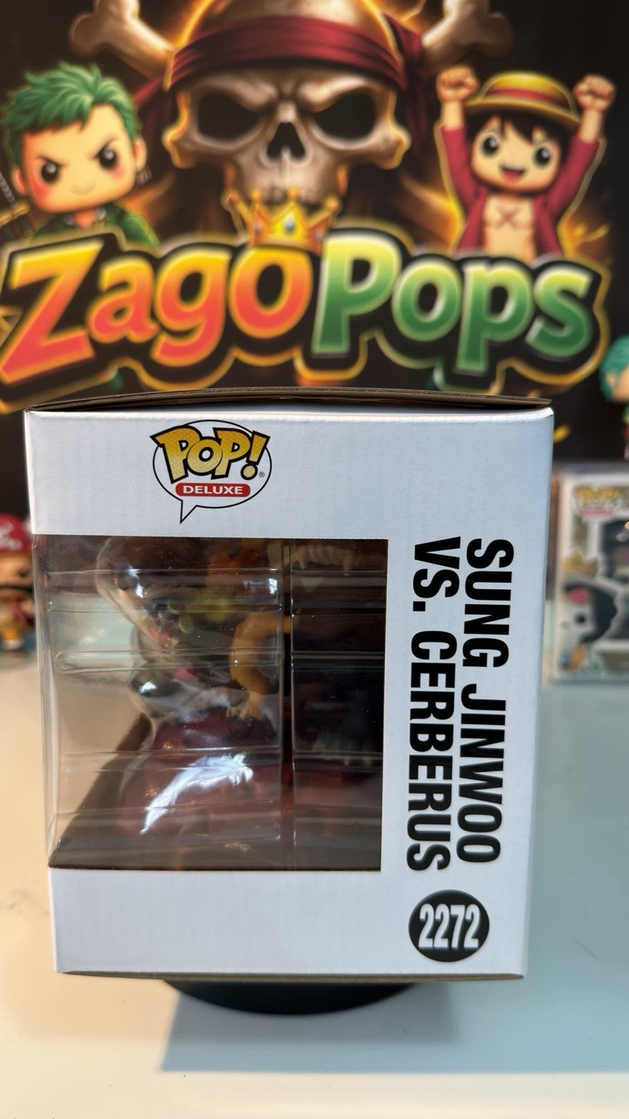 Funko Pop Jinwoo Vs Cerberus 2272 Solo Leveling